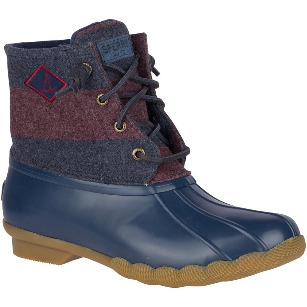 Sperry Women's Saltwater Varsity Stripe Booties - Picture 3 of 10